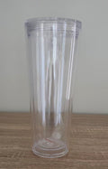 24oz Acrylic Flat Top Snowglobe Cup