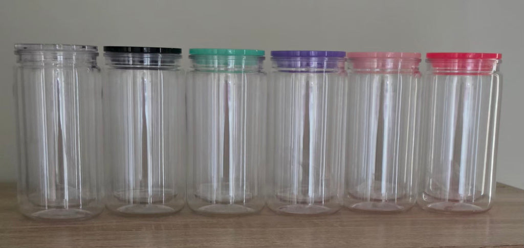 16oz Acrylic Snowglobe Cup