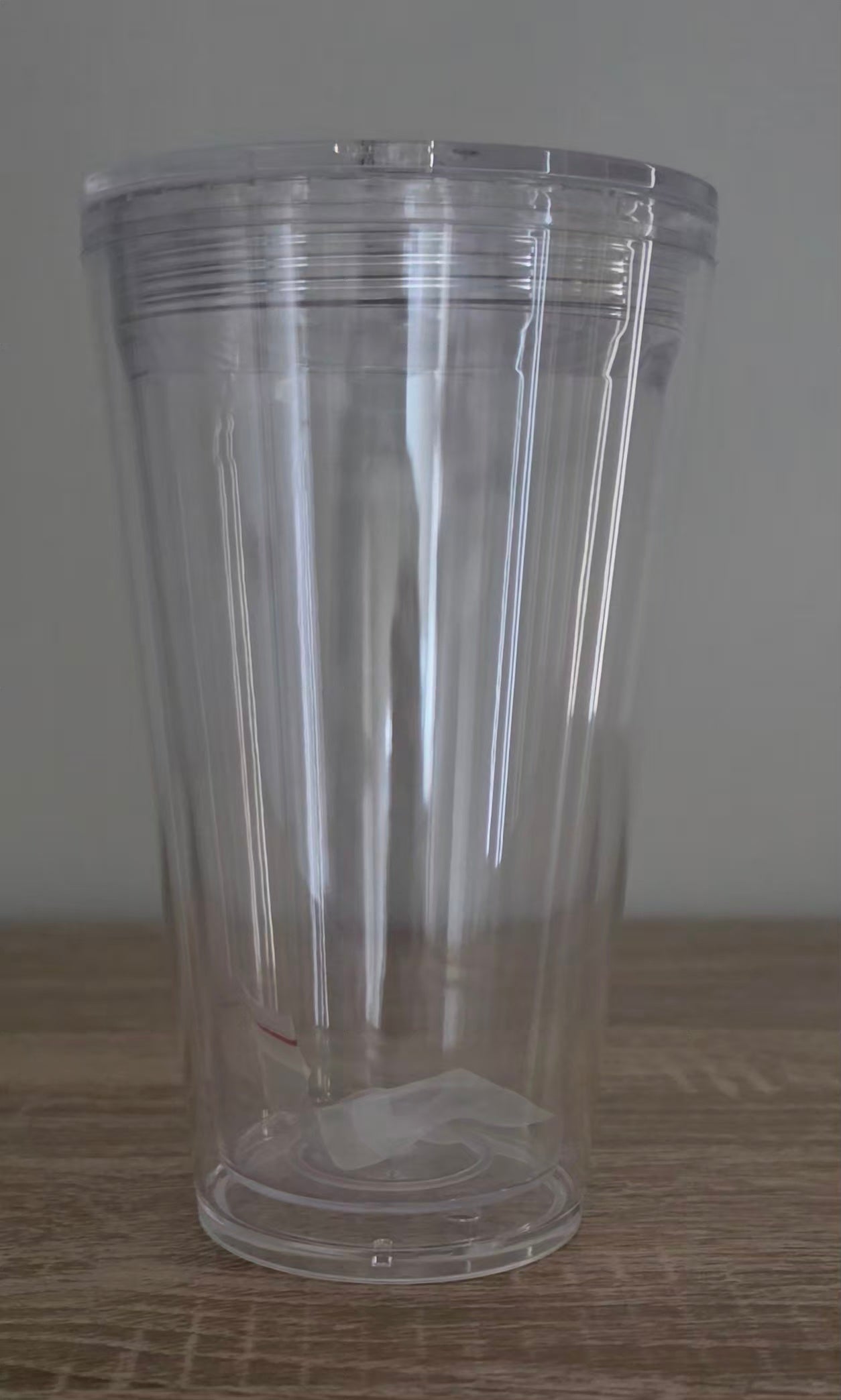 16oz Acrylic Flat Top Snowglobe Cup