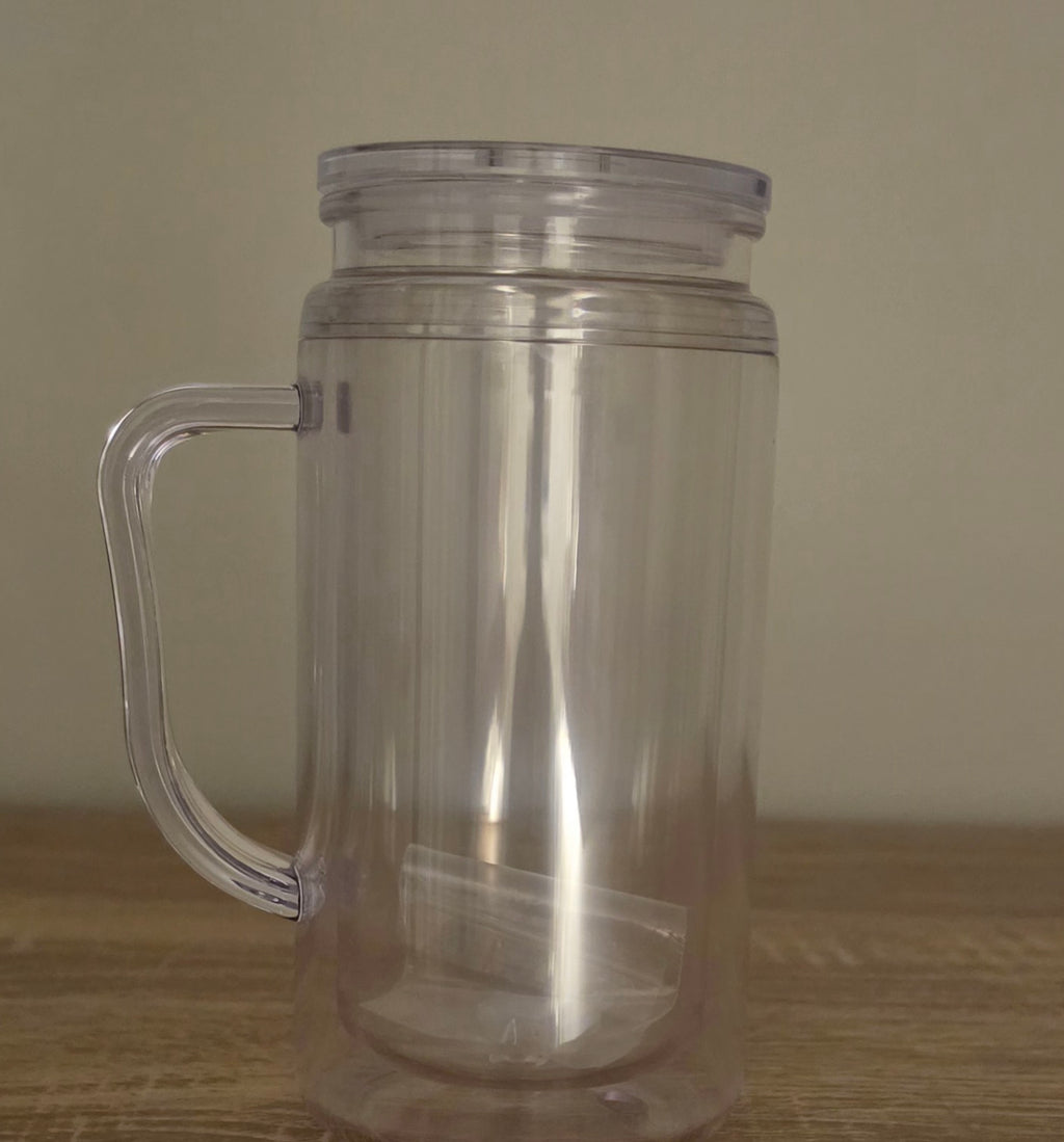 16oz Snowglobe Cup with Handle
