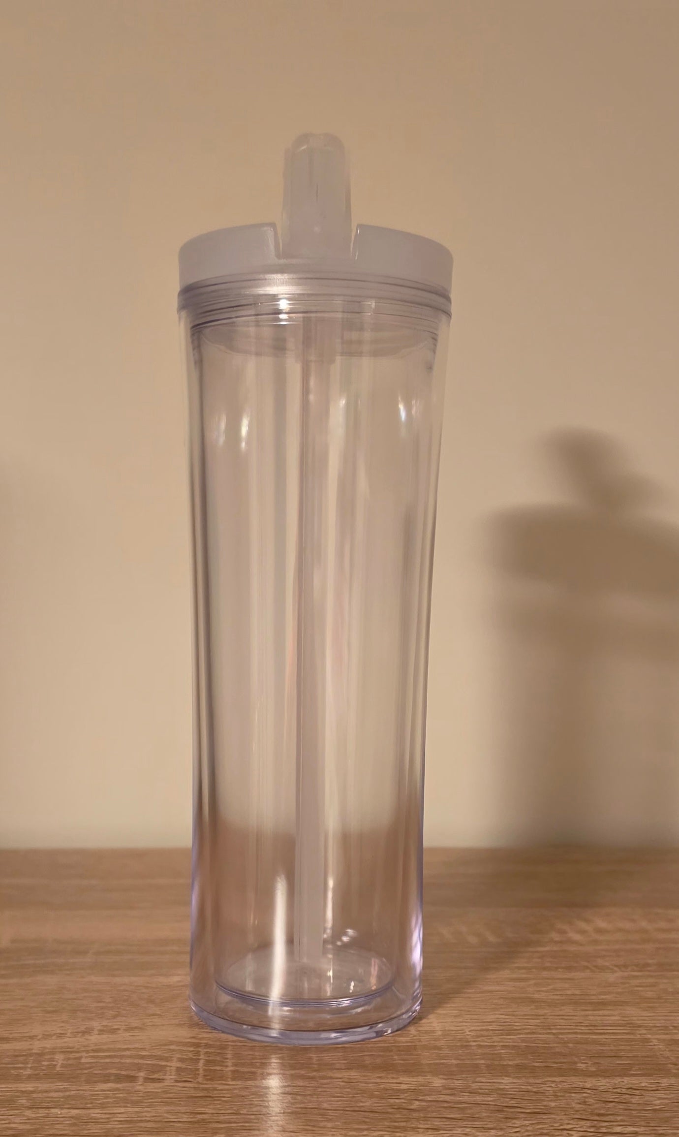 20oz Snowglobe Tumbler with Flip Straw