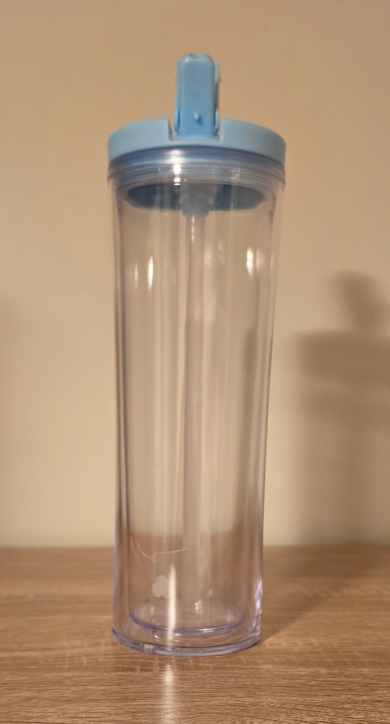 20oz Snowglobe Tumbler with Flip Straw