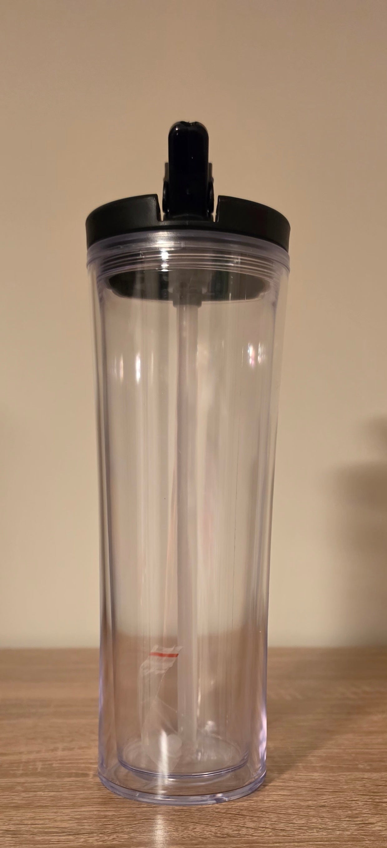 20oz Snowglobe Tumbler with Flip Straw
