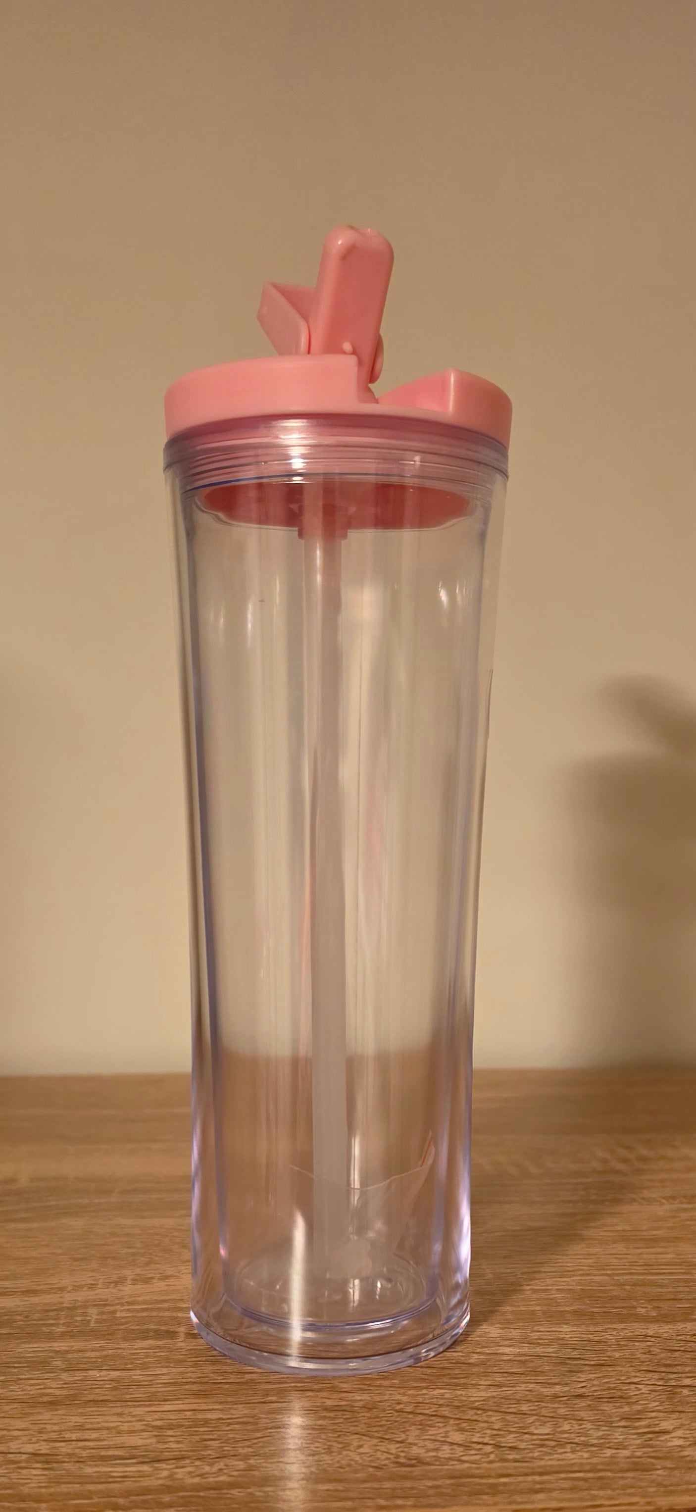 20oz Snowglobe Tumbler with Flip Straw
