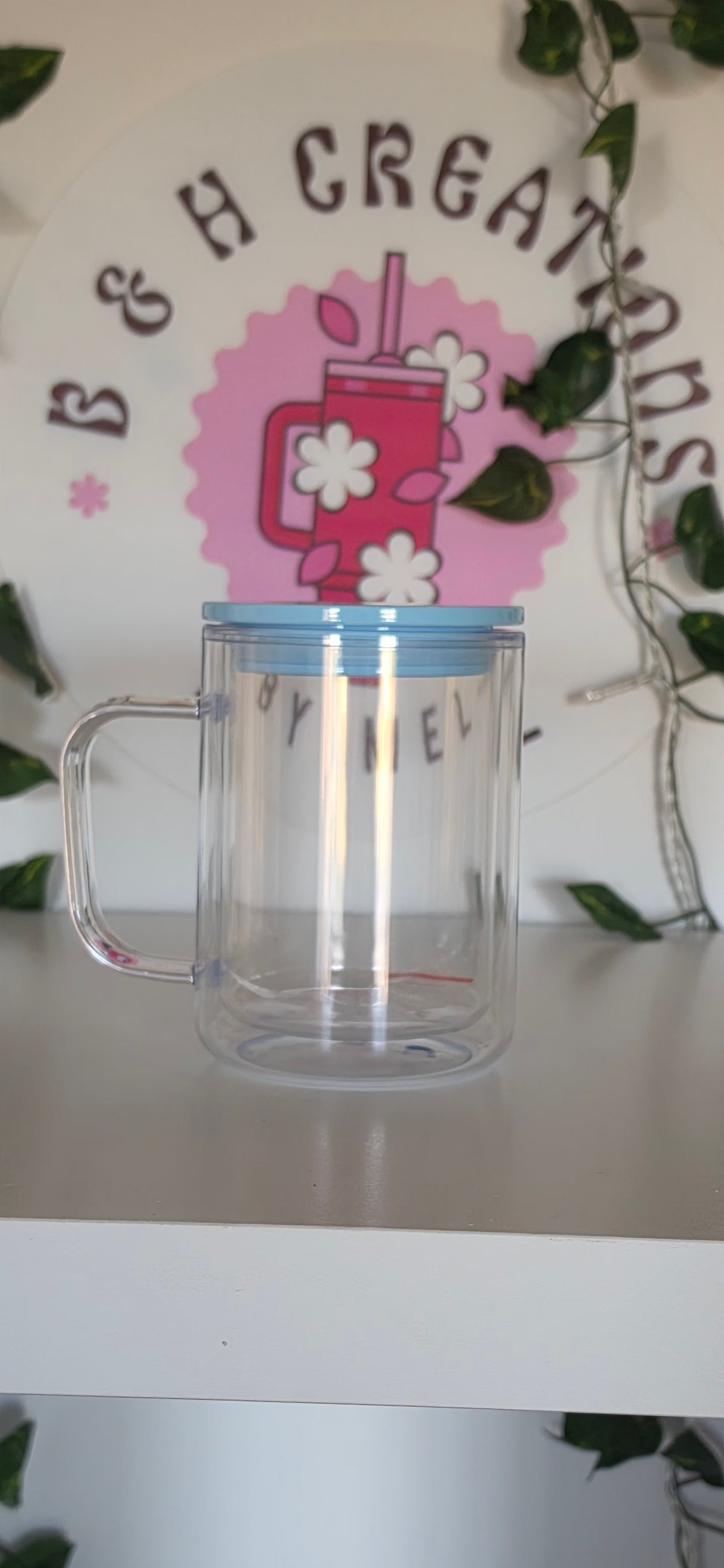 17oz Acrylic Handle Mug