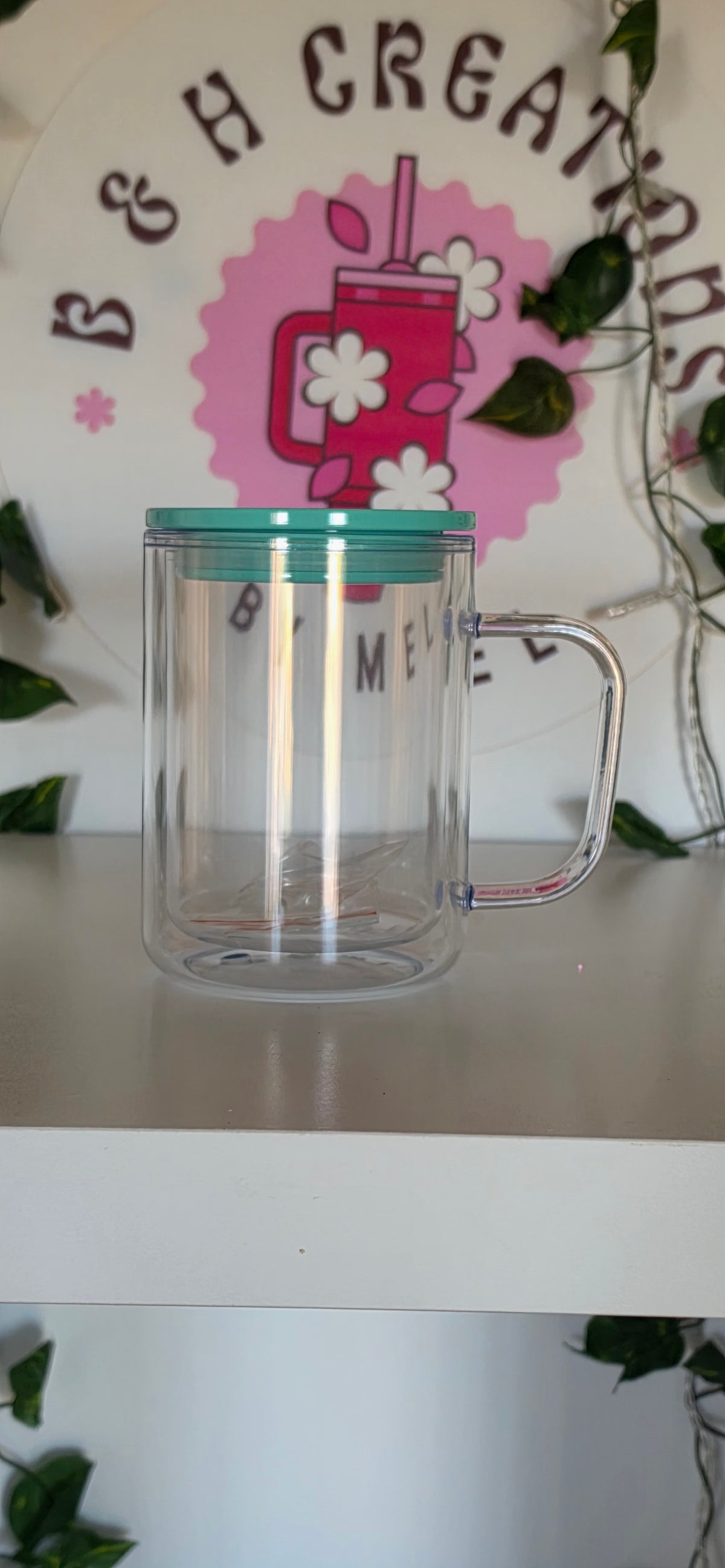 17oz Acrylic Handle Mug