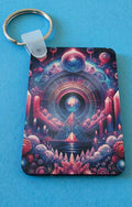 Rectangle Printed Keyring