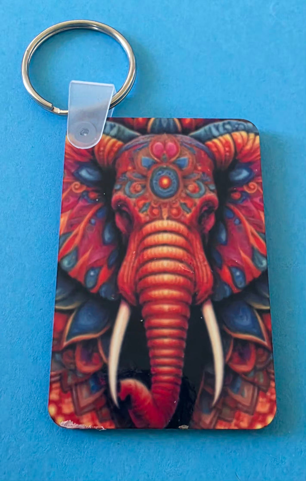 Rectangle Printed Keyring