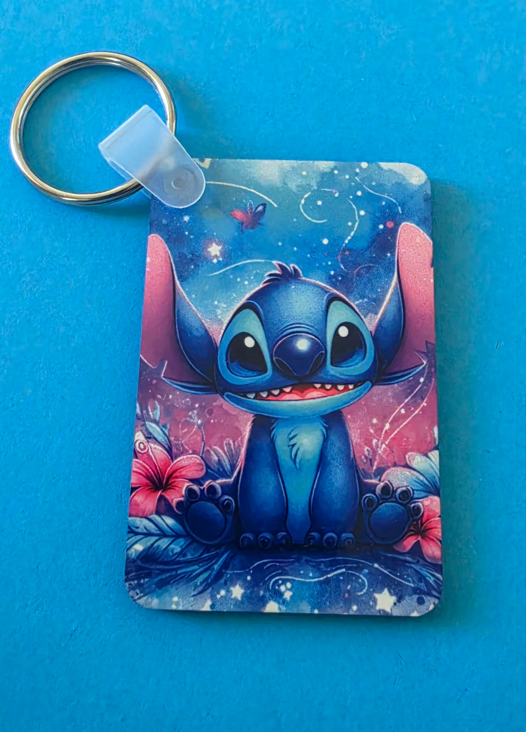 Rectangle Printed Keyring