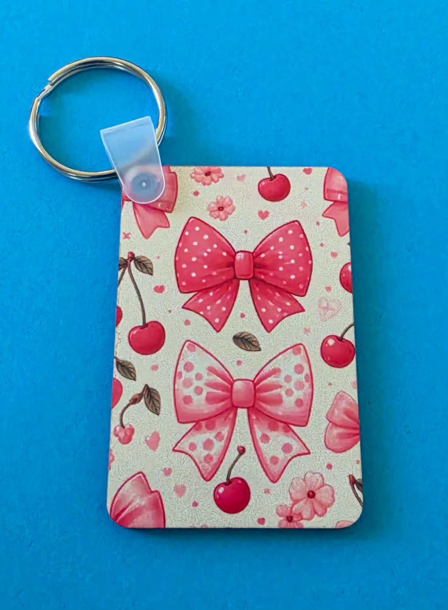 Rectangle Printed Keyring