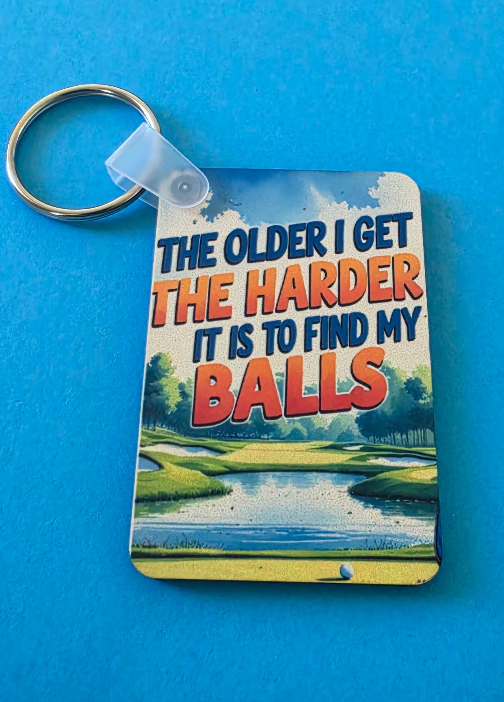 Rectangle Printed Keyring
