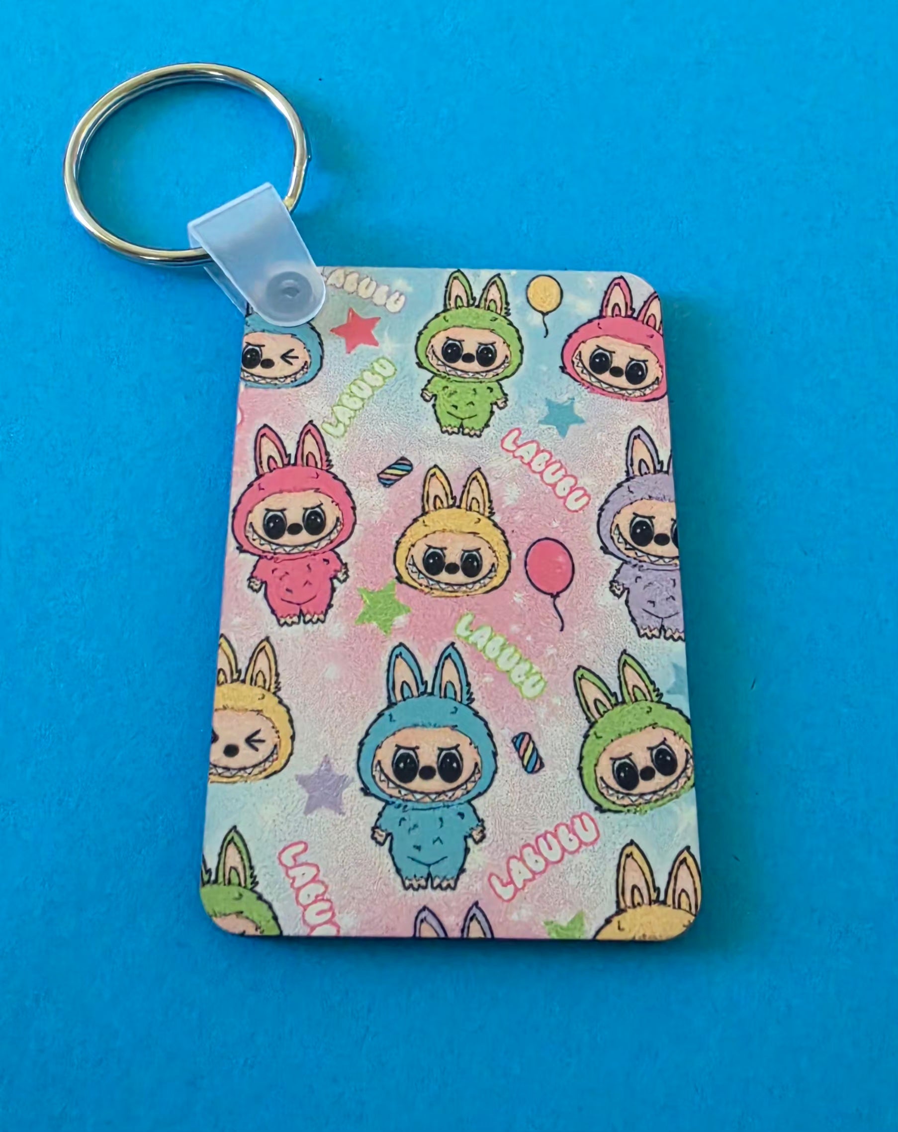 Rectangle Printed Keyring