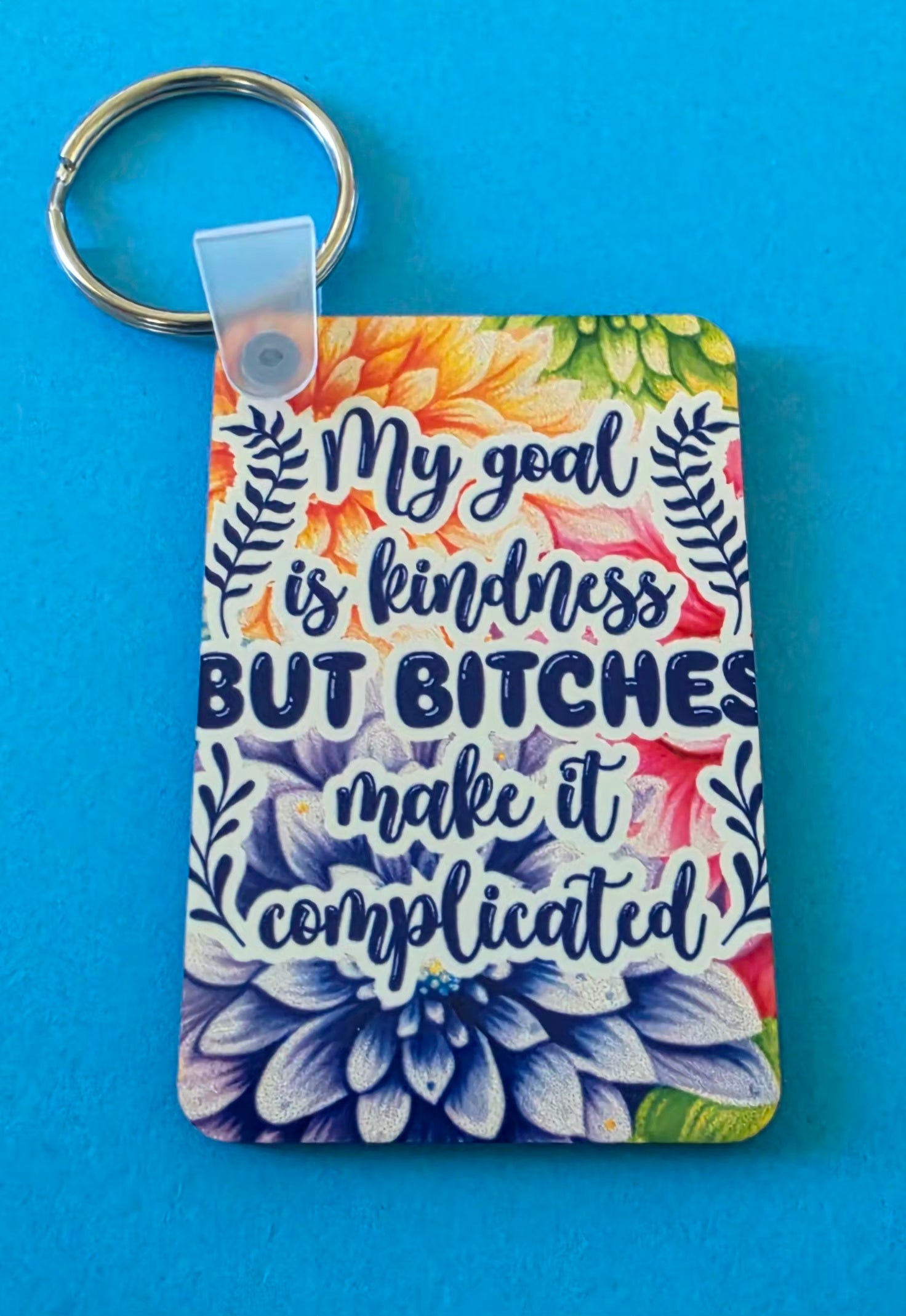 Rectangle Printed Keyring