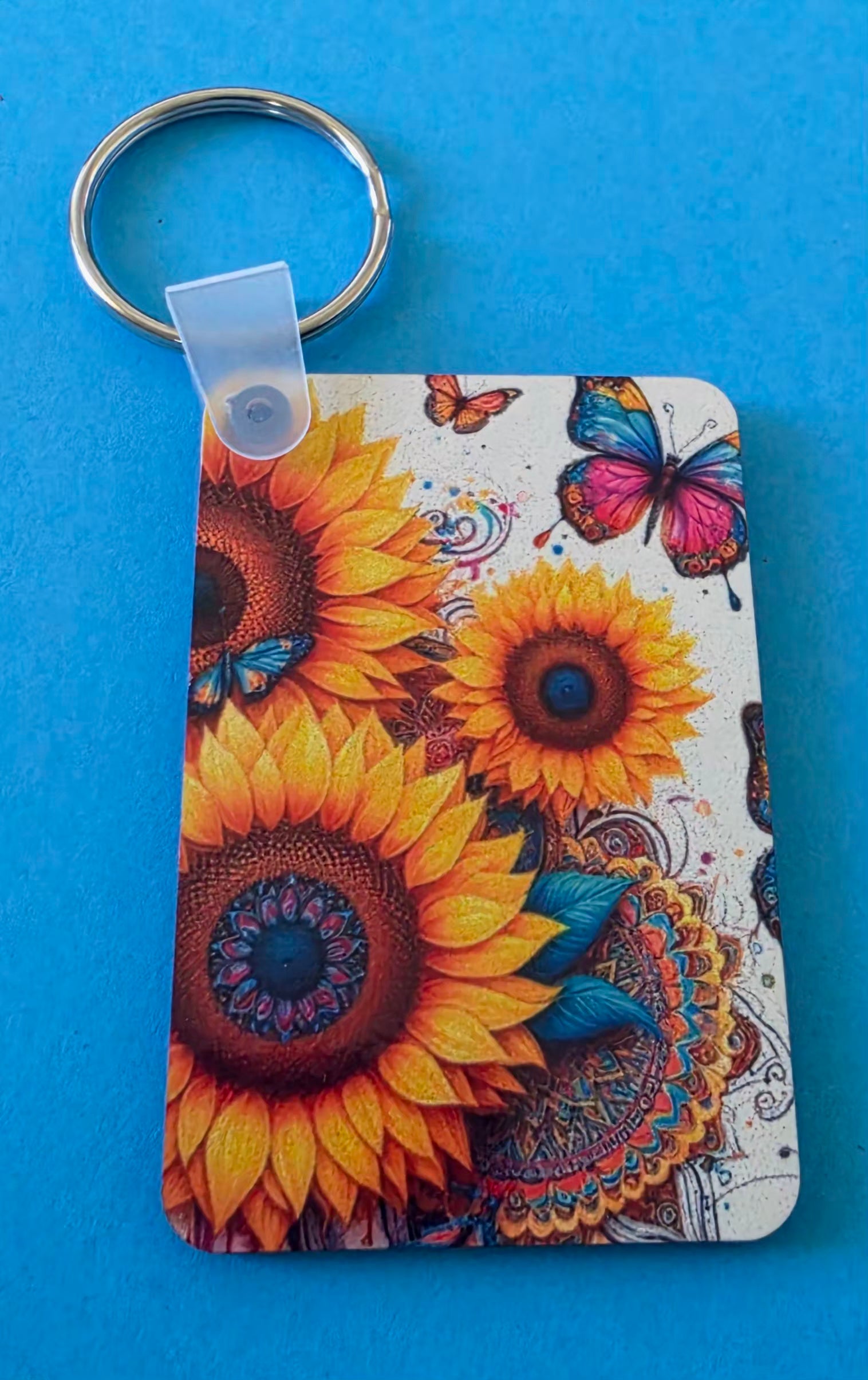 Rectangle Printed Keyring