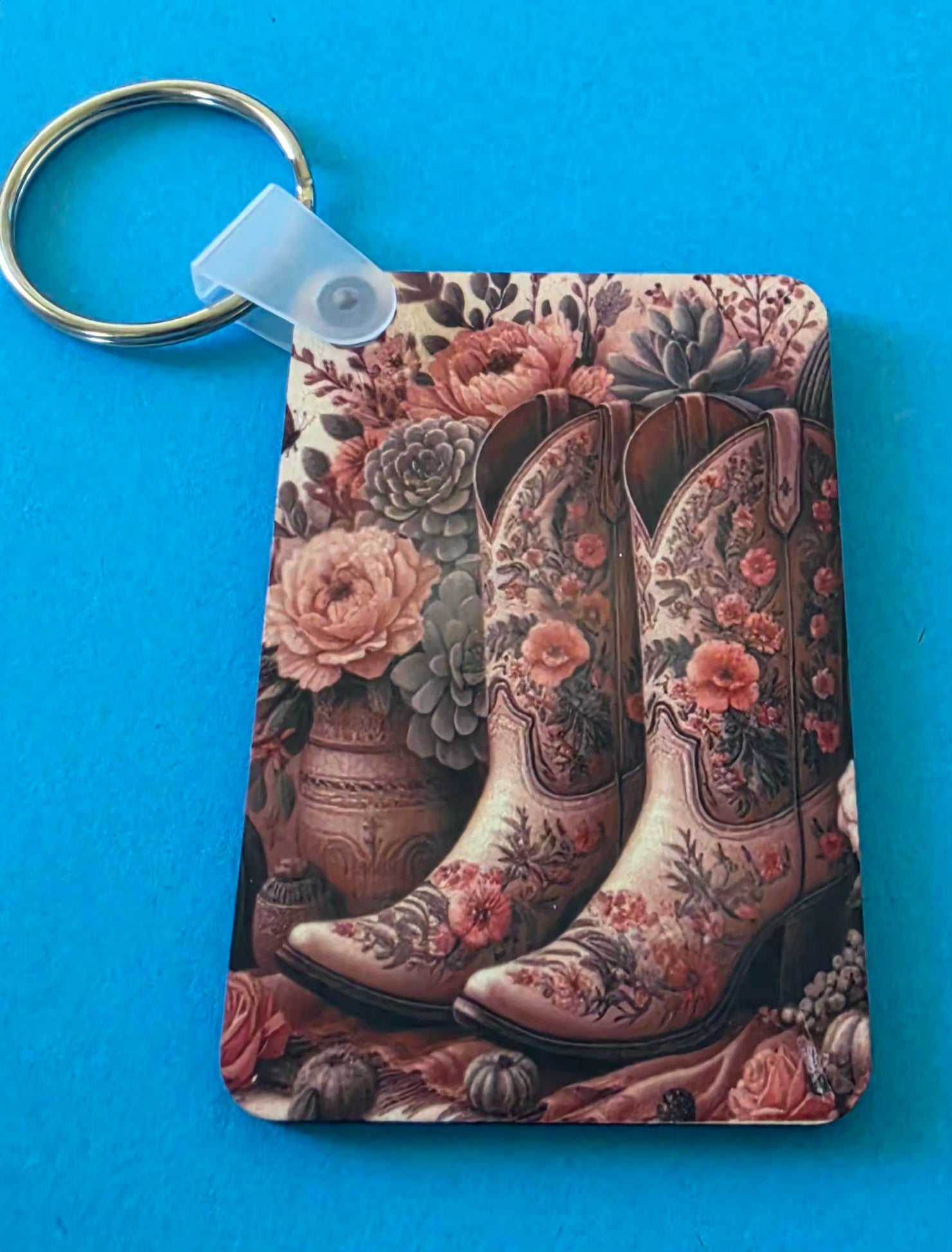 Rectangle Printed Keyring