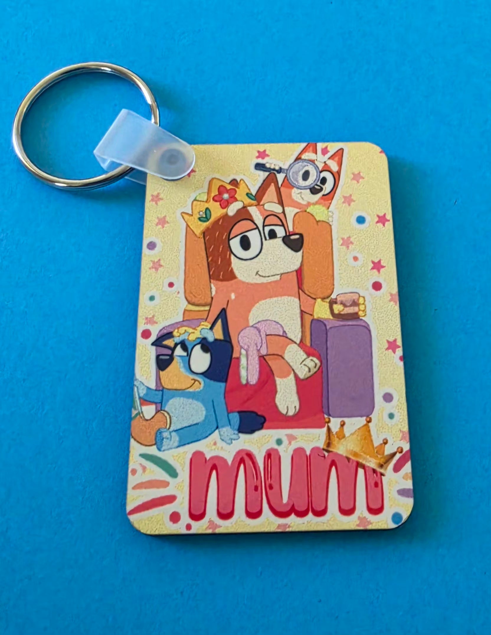 Rectangle Printed Keyring