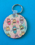 Round Wooden Keyring