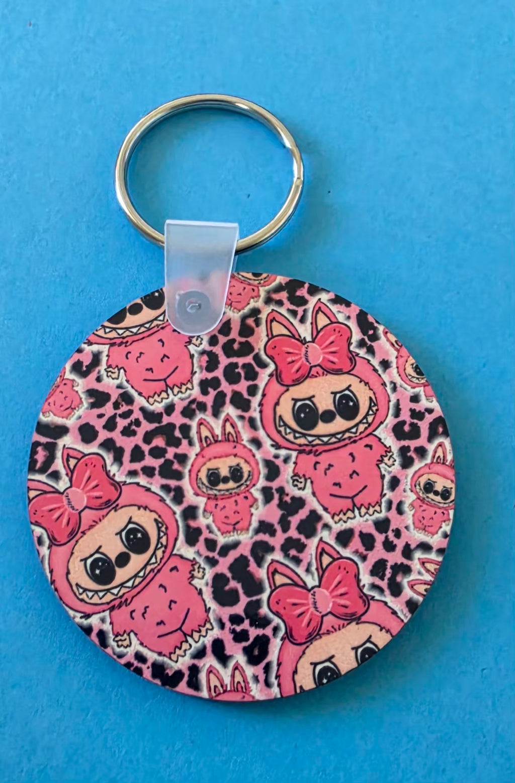 Round Wooden Keyring