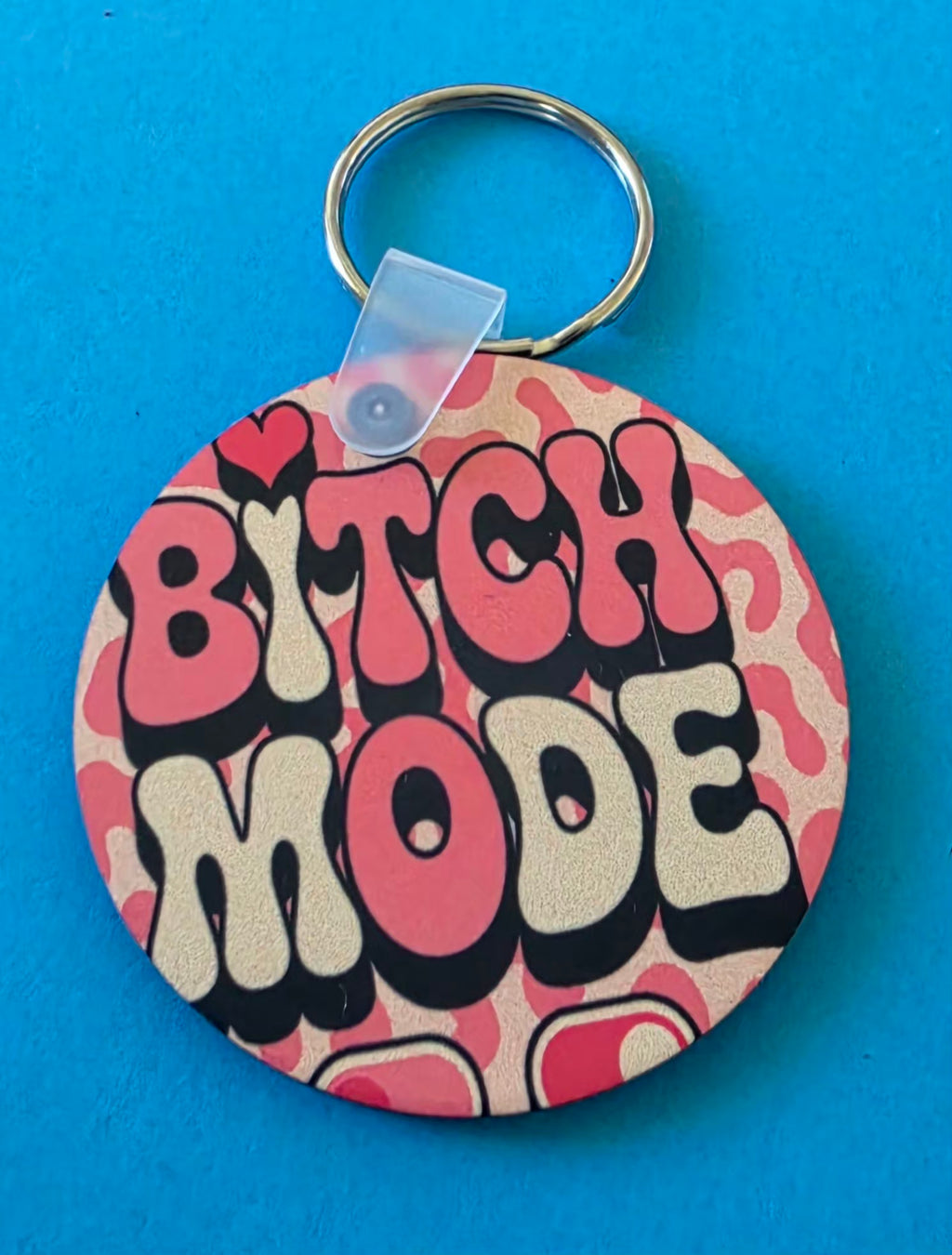 Round Wooden Keyring
