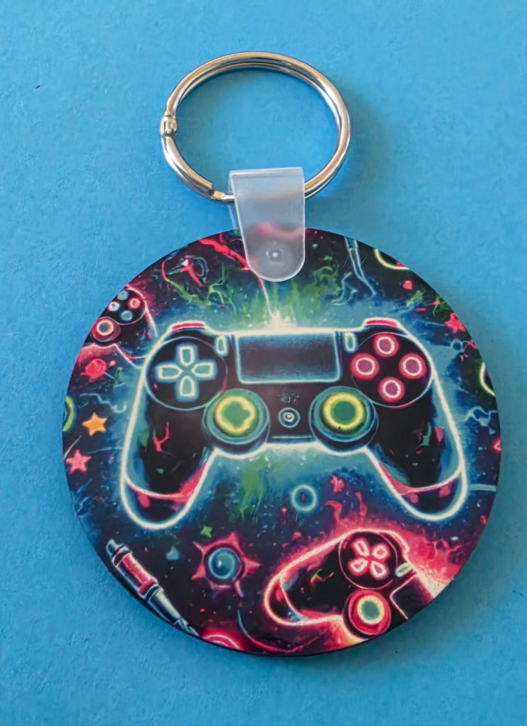 Round Wooden Keyring