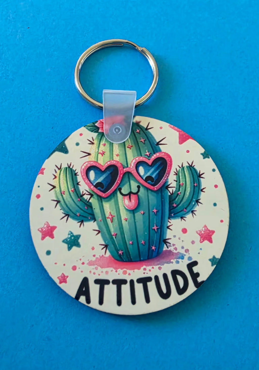 Round Wooden Keyring