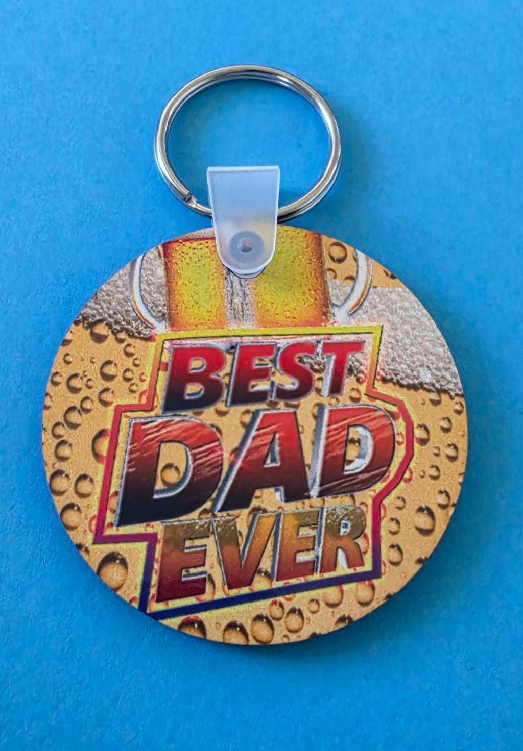 Round Wooden Keyring