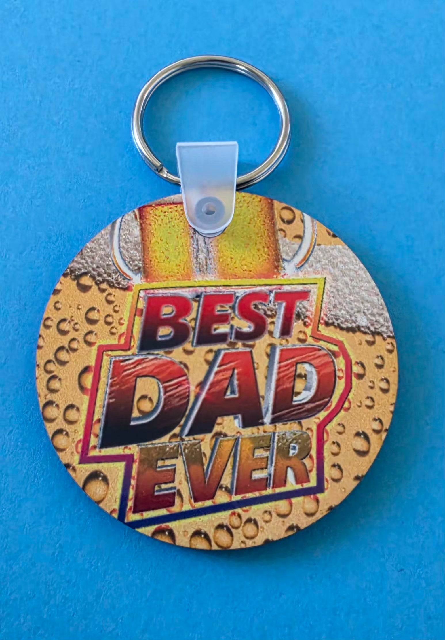 Round Wooden Keyring