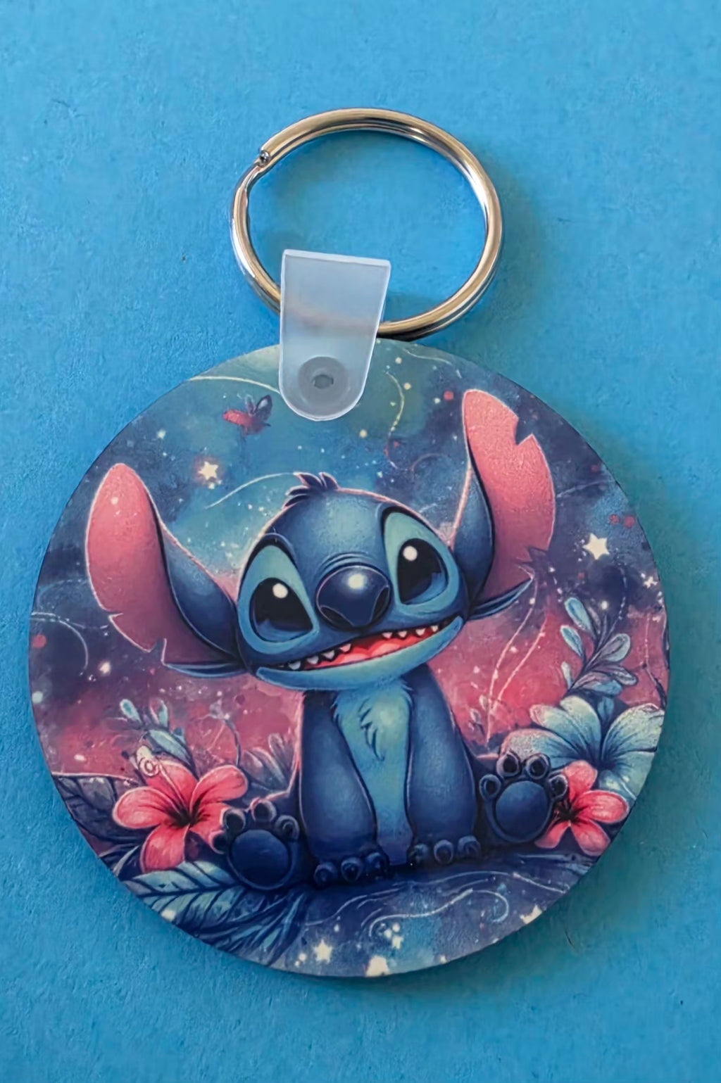Round Wooden Keyring