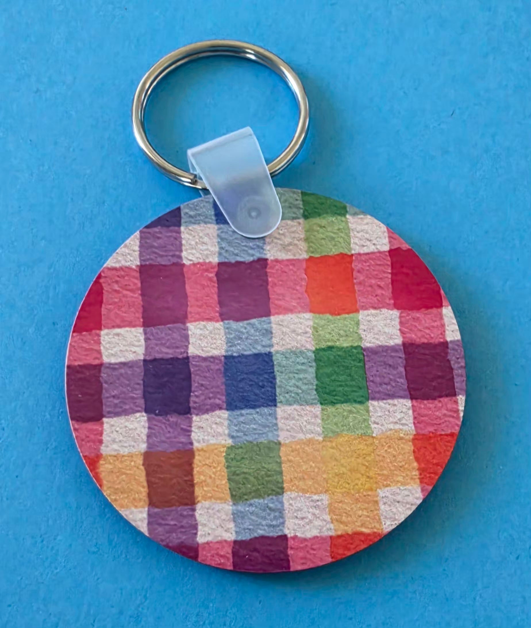 Round Wooden Keyring